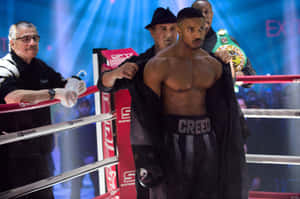 Adonis Creed Boxing Ring Preparation Wallpaper