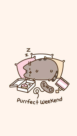 Adopt The Cutest Pet Ever With Kawaii Pusheen! Wallpaper