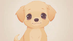 Adorable Anime Puppy Illustration.jpg Wallpaper