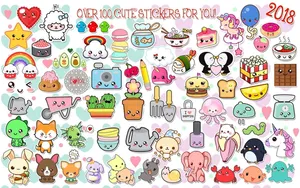 Adorable Assortment Of Cute Stickers Wallpaper