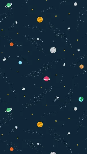 Adorable Astronaut In Space Wallpaper