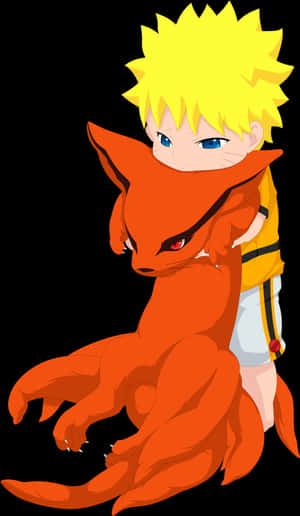 Adorable Baby Kurama Unleashed Wallpaper