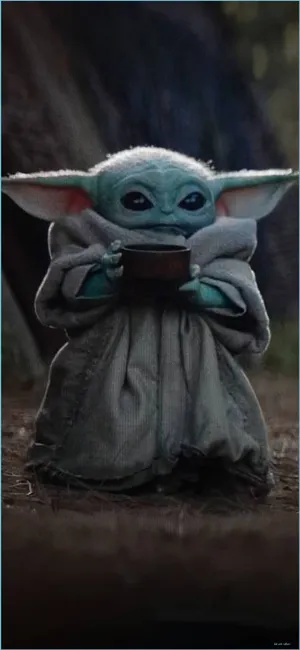 Adorable Baby Yoda Iphone Wallpaper Wallpaper