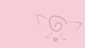 Adorable Clefairy Face Art Wallpaper