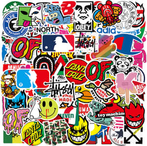 Adorable Collection Of Cartoon Animal Stickers Wallpaper