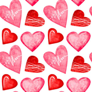 Adorable Collection Of Colorful Love Hearts Wallpaper