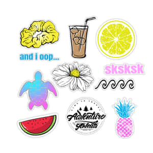 Adorable Collection Of Cute Stickers Wallpaper