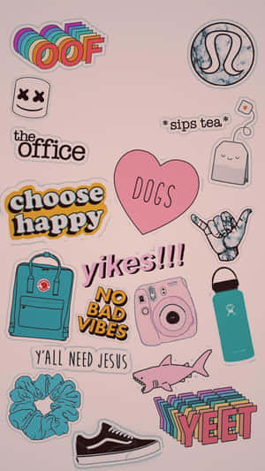 Adorable Collection Of Cute Stickers Wallpaper