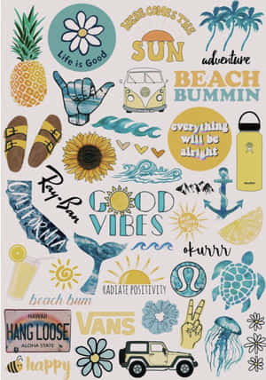 Adorable Collection Of Cute Stickers Wallpaper