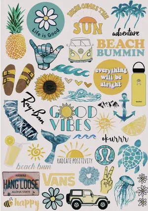 Adorable Collection Of Cute Stickers Wallpaper