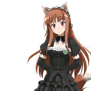 Adorable Cute Anime Wolf Girl Wallpaper