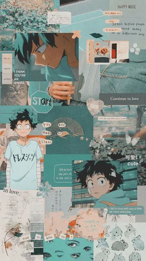 Adorable Deku With Kawaii Aesthetic! Wallpaper