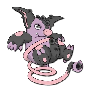 Adorable Grumpig In White Background Wallpaper