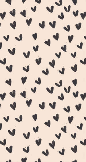 Adorable Heart-shaped Illustrations Wallpaper