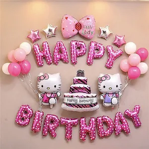Adorable Hello Kitty Birthday Celebration Wallpaper
