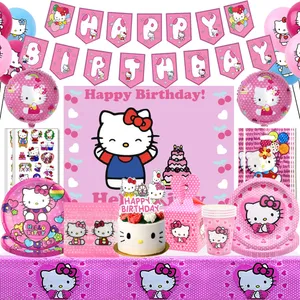 Adorable Hello Kitty Birthday Celebration Wallpaper