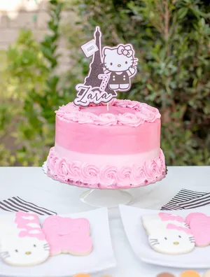 Adorable Hello Kitty Party Celebration Wallpaper