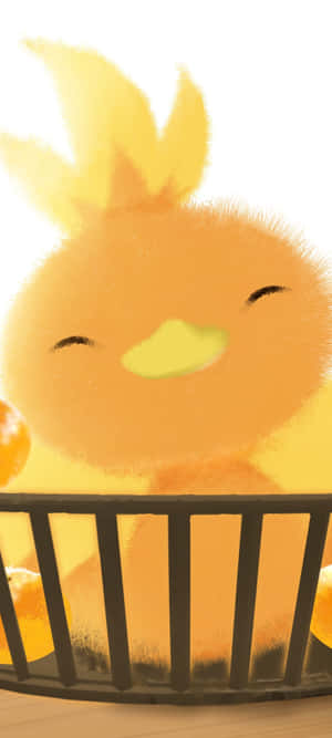 Adorable Illustration Of Pokemon Torchic Wallpaper