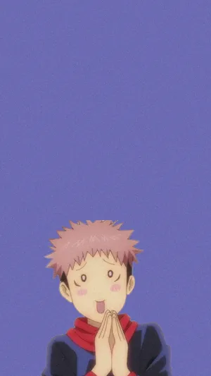 Adorable Itadori Jujutsu Kaisen Iphone Wallpaper