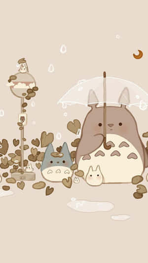 Adorable Kawaii Art Illustration Wallpaper Wallpaper