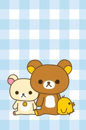 Adorable Kawaii Bear Illustration Wallpaper