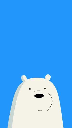 Adorable Kawaii Bear With A Colorful Background Wallpaper