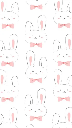 Adorable Kawaii Bunny Wallpaper