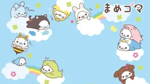Adorable Kawaii Characters Enjoying A Fun Day Together Wallpaper