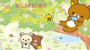 Adorable Kawaii Characters Group Photo Wallpaper