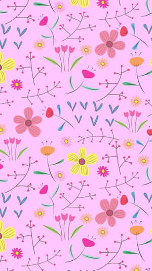 Adorable Kawaii Flower Brightening Your Day Wallpaper