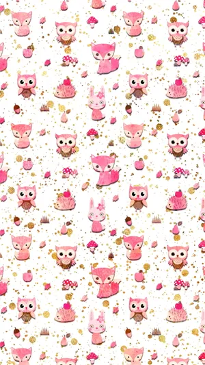 Adorable Kawaii Fox In A Fantasy World Wallpaper