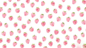 Adorable Kawaii Fruit Characters Wallpaper