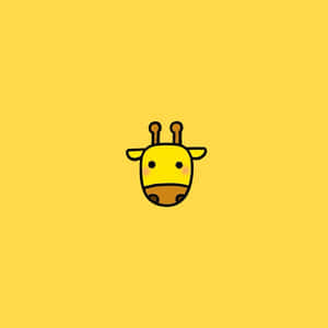 Adorable Kawaii Giraffe Illustration Wallpaper