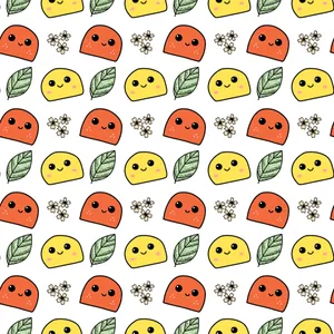 Adorable Kawaii Japanese Characters Gathered Together Wallpaper