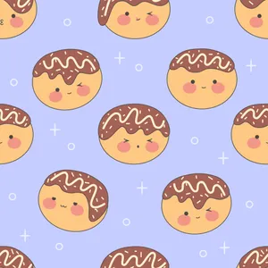 Adorable Kawaii Japanese Food Assortment Wallpaper