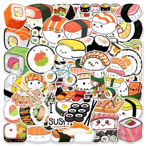 Adorable Kawaii Japanese Food Feast Wallpaper