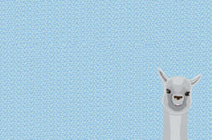 Adorable Kawaii Llama Illustration In Colorful Outfit Wallpaper