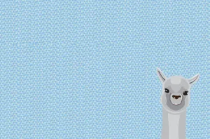 Adorable Kawaii Llama Illustration In Colorful Outfit Wallpaper