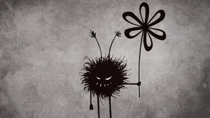 Adorable Kawaii Monster On A Colorful Adventure Wallpaper