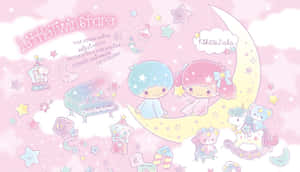 Adorable Kawaii Pink Aesthetic Desktop Wallpaper Wallpaper