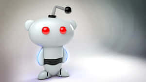 Adorable Kawaii Robot Ready For Action Wallpaper