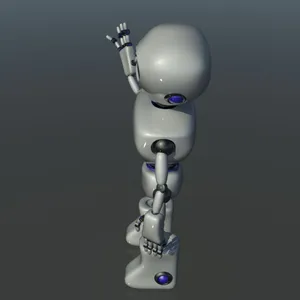 Adorable Kawaii Robot With A Cute Smile Wallpaper