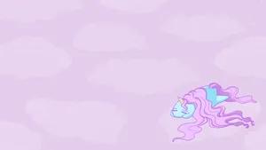 Adorable Kawaii Unicorn In A Magical World Wallpaper