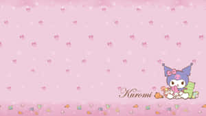 Adorable Kuromi Pattern Wallpaper Wallpaper