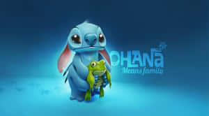 Adorable Lilo And Stitch Enjoying Their Fun Moments Together Wallpaper