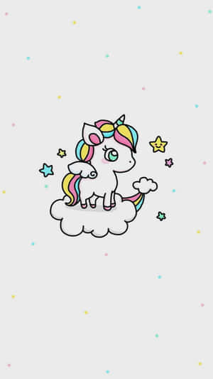 Adorable Magical Unicorn Wallpaper