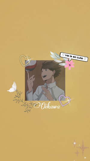 Adorable Oikawa Haikyuu Aesthetic Wallpaper