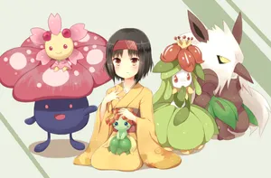 Adorable Outfits Of Ballossom And Friends Wallpaper