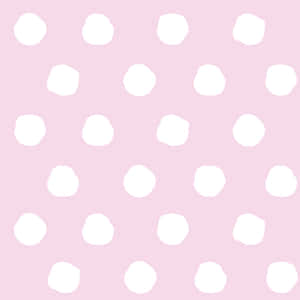 Adorable Pink And White Polka Dot Pattern Wallpaper