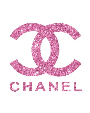 Adorable Pink Chanel Logo Background Wallpaper